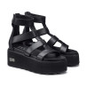 SANDALO CON ZEPPA CULT DONNA NANCY 3459 W LEATHER BLACK CLW345900