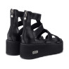 SANDALO CON ZEPPA CULT DONNA NANCY 3459 W LEATHER BLACK CLW345900