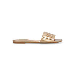 CIABATTE LIU JO DONNA SANDY 03 - SLIPPER METALLIC LIGHT GOLD SA6127EX02904178