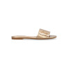 CIABATTE LIU JO DONNA SANDY 03 - SLIPPER METALLIC LIGHT GOLD SA6127EX02904178