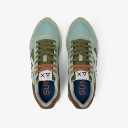 SNEAKERS SUN68 UOMO JAKI 2.0 BICOLOR VERDE SALVIA/MILITARE Z36116 8419