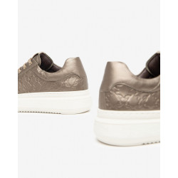 SNEAKERS NEROGIARDINI DONNA BAGOYA BROWN BAGOYA BROWN T.BRILL PLATINO PU.RIOLA  I411591D/322