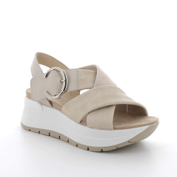 SANDALO CON ZEPPA IGI&CO DONNA SI.NAP.BOTT/FIO SABBIA 7677322