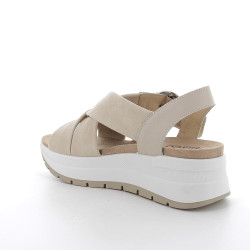 SANDALO CON ZEPPA IGI&CO DONNA SI.NAP.BOTT/FIO SABBIA 7677322