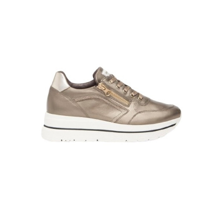 SNEAKERS NEROGIARDINI DONNA BAGOYA BROWN AROLD VELO TALPA T.BRILL PLATINO TR CORVAR BROWN I411556D/322