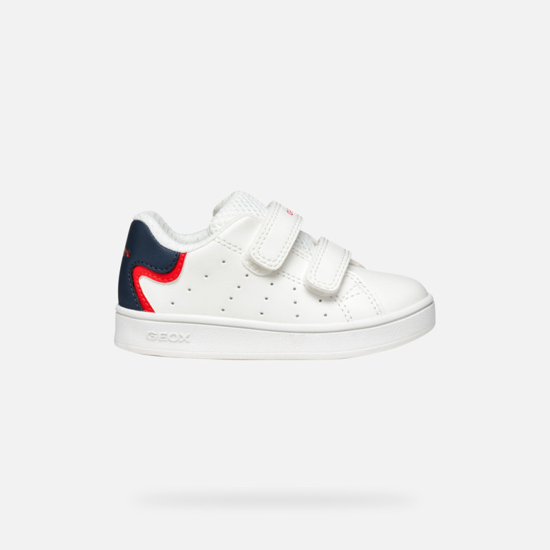 SNEAKERS GEOX PRIMI PASSI BAMBINO B ECLYPER A - VIT.SINT.  WHITE/MULTICOLOR BABY WHITE/MULTICOLOR B365LA 000BC C0653