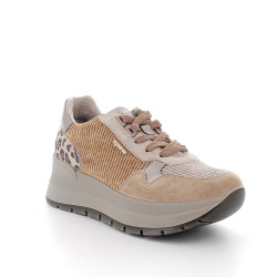 SNEAKERS CON ZEPPA IGI&CO DONNA SCAM.SUP/VELLUT BISCOTTO/BEIGE 8677611