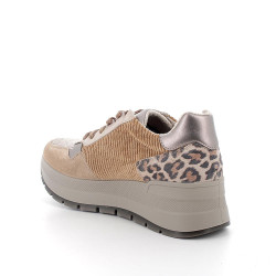 SNEAKERS CON ZEPPA IGI&CO DONNA SCAM.SUP/VELLUT BISCOTTO/BEIGE 8677611