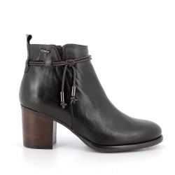 STIVALETTI IGI&CO DONNA IN PELLE CASTAGNO TACCO 7CM 6698811