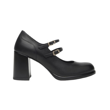 DECOLLETE' NEROGIARDINI DONNA MARY JANE GUANTO NERO TPU SIRACUSA PLATO' TACCO 8CM I514320D/100