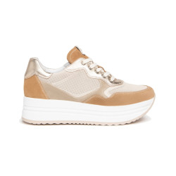 SNEAKERS NEROGIARDINI DONNA VELOUR AMBRA 543 VELOUR YOGURT SAUVAGE IVORY E306375D/424