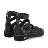 SANDALO CON ZEPPA CULT DONNA ZIGGY 3290 W LEATHER BLACK CLW329000