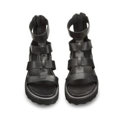 SANDALO CON ZEPPA CULT DONNA ZIGGY 3290 W LEATHER BLACK CLW329000