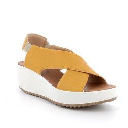 SANDALO CON ZEPPA IGI&CO DONNA CAPRA TAMPONATA GIALLO 566882
