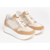 SNEAKERS NEROGIARDINI DONNA VELOUR AMBRA 543 VELOUR YOGURT SAUVAGE IVORY E306375D/424