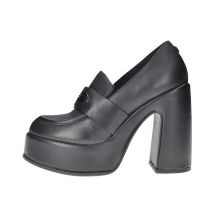 MOCASSINO CULT DONNA BJORK 4368 LOW W LEATHER BLACK TACCO12CM