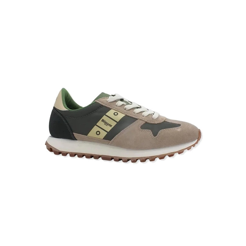 SNEAKERS UOMO BLAUER S3DAWSON02/NYS BEIGE/GREEN