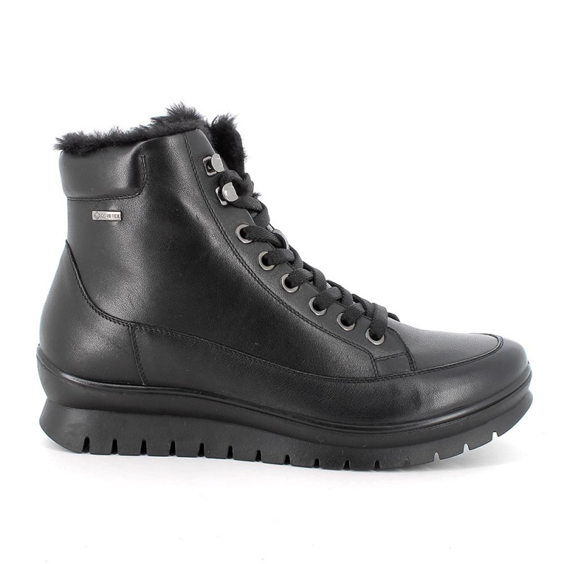 STIVALETTO IGI&CO DONNA IN PELLE NERO GORE-TEX 665900