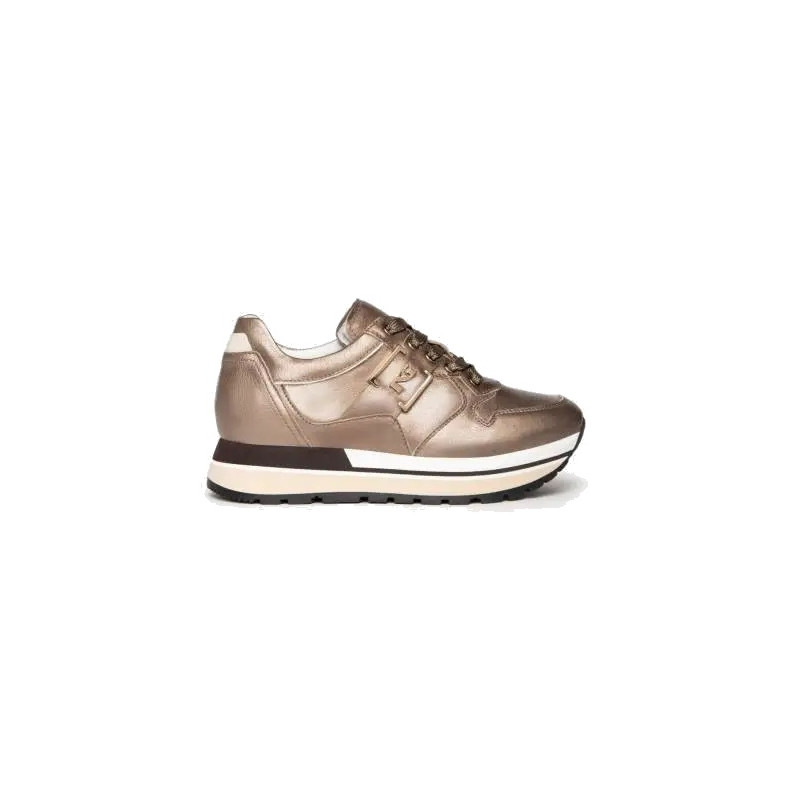 SNEAKERS NEROGIARDINI DONNA GUANTO AKOYA MAJOR MARRONE VELVET MILK I205292D/322