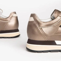 SNEAKERS NEROGIARDINI DONNA GUANTO AKOYA MAJOR MARRONE VELVET MILK I205292D/322