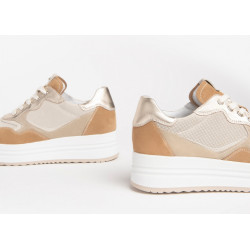 SNEAKERS NEROGIARDINI DONNA VELOUR AMBRA 543 VELOUR YOGURT SAUVAGE IVORY E306375D/424