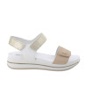 SANDALO CON ZEPPA IGI&CO DONNA NABUK CAPRA BEIGE/BIANCO 5677722