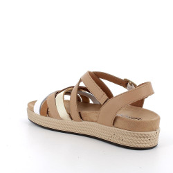 SANDALI IGI&CO DONNA NAPPA SOFT  BISCOTTO/CUOIO 7669900