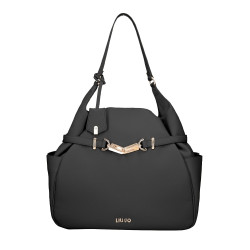BORSA A SPALLA LIU JO DONNA ECS HOBO NERO 32X14X31CM AA5048 E0037 22222