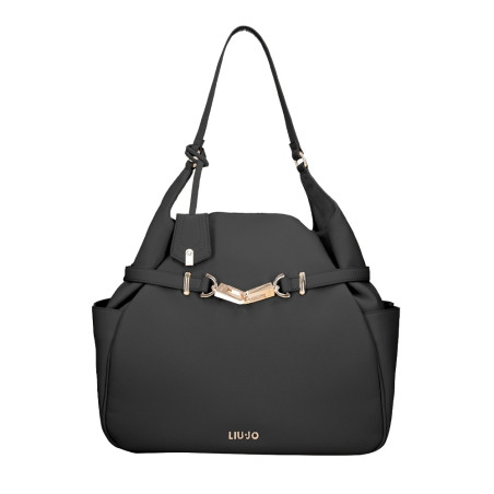 BORSA A SPALLA LIU JO DONNA ECS HOBO NERO 32X14X31CM AA5048 E0037 22222