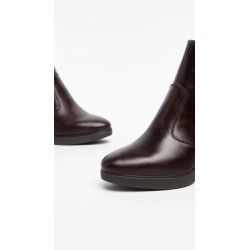 TRONCHETTI NEROGIARDINI DONNA IN PELLE TESTA DI MORO 7CM I308241D/3000