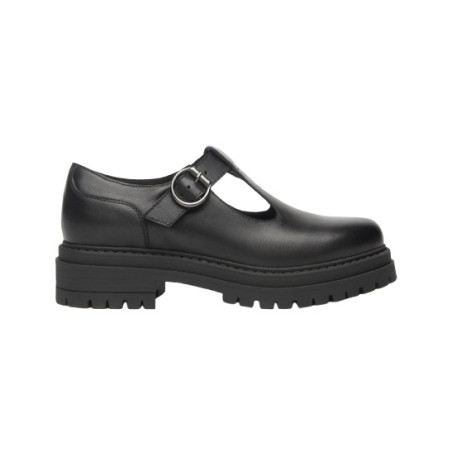 MOCASSINO NEROGIARDINI DONNA GUANTO NERO TR FOLGARIA TACCO MARY JANE TACCO 4CM I514013D/100