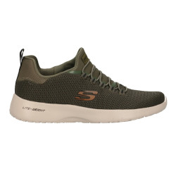 SNEAKERS SKECHERS UOMO LACCIO ELASTICIZZATO DYNAMIGHT VERDE OLIVA 58360 OLV