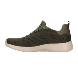 SNEAKERS SKECHERS UOMO LACCIO ELASTICIZZATO DYNAMIGHT VERDE OLIVA 58360 OLV