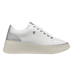 SNEAKERS GEOX DONNA   D SUNNETTY A - GBK+GBK PERL.   WHITE/SILVER D55YHA 054AJ C0007