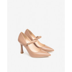 DECOLLETE NEROGIARDINI DONNANAPPA PANDORA NOCCIOLA TPU METZ MISSI NATUR TACCO 9,5CM I408631DE/407