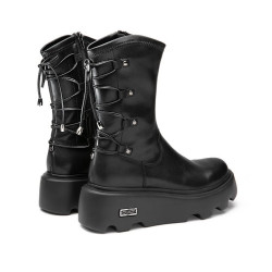 ANFIBIO CULT DONNA NEW ROCK 4572 MID W STR.LEAT. BLACK CLW45720