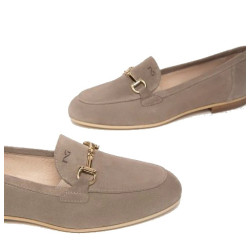 MOCASSINO DONNA NEROGIARDINI VELOUR CRETA TR CARRARA E318213D/451