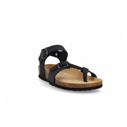 SANDALO INFRADITO BIONATURA DONNA 11 A 678 IMB V. NABUK NERO 11A678-IV-NBKNER