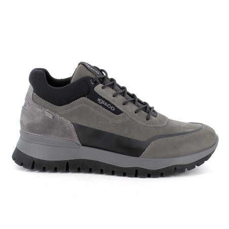 SNEAKERS IGI&CO UOMO  NABUK GUM GRIGIO SCURO 8642011