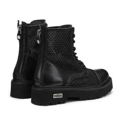 STIVALETTO CULT DONNA SLASH 3403 MID W NET FAB/LEAT. BLACK/BLACK STRASS CLW340304