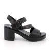 SANDALO CON TACCO IGI&CO DONNA CAPRA TAMPONATA NERO TACCO 6,8CM 7674200