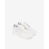SNEAKERS NEROGIARDINI DONNA SKIPPER BIANCO SKIPPER BIANCO NAPPA LUX CELESTE 21 T.BRILL E615202D/707