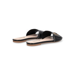 CIABATTE LIU JO DONNA SANDY 03 - SLIPPER CALF BLACK SA6127P010222222