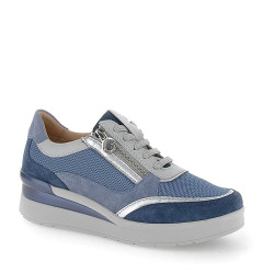 SNEAKERS STONEFLY DONNA CREAM 52 VELOUR/TEX BIJOU BLUE/BLUE HEAVEN 220740 CBQ