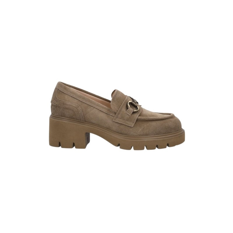 MOCASSINO NEROGIARDINI DONNA AROLD COL.ARGILLA EVA URBANA TORTORA TACCO 6CM I513984D/501