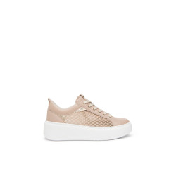 SNEAKERS NEROGIARDINI DONNA NAPPA PANDORA FEMME  T.PALLADIUM NET ROSA T.BRILL PLATINO E615292D/677