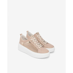 SNEAKERS NEROGIARDINI DONNA NAPPA PANDORA FEMME  T.PALLADIUM NET ROSA T.BRILL PLATINO E615292D/677