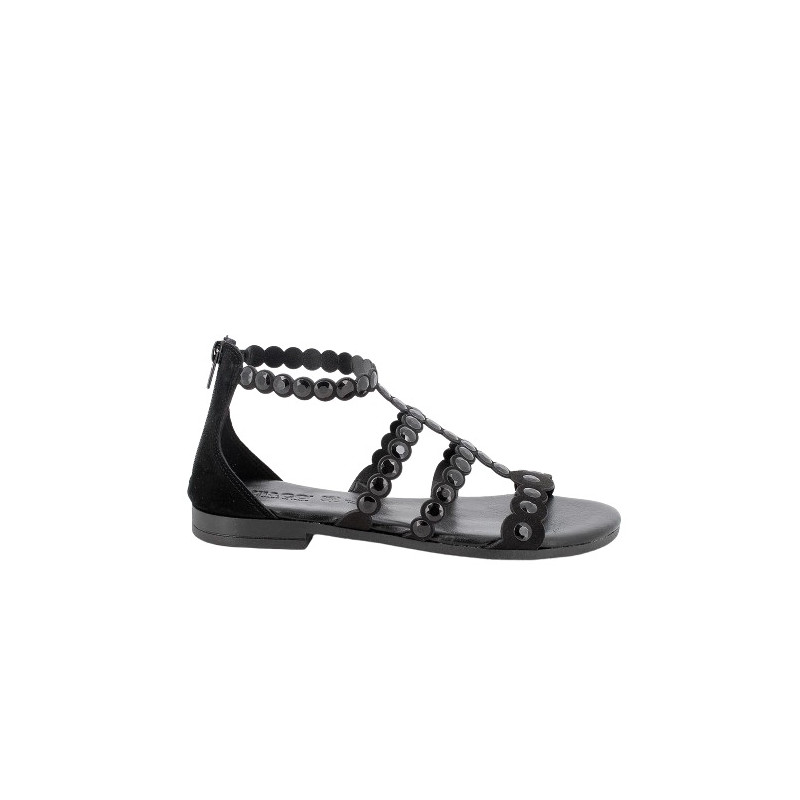 SANDALI IGI&CO DONNA IN PELLE SINTETICA NERO ZIP 5682700