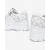 SNEAKERS NEROGIARDINI DONNA PELLE TESSUTO BIANCO E409880D/707