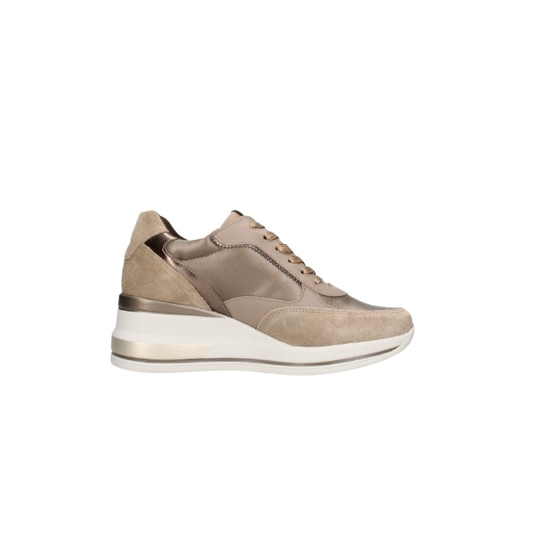 SNEAKERS CON ZEPPA NEROGIARDINI DONNA AROLD COL.ARGILLA BAGOYA BROWN TAMIGI COL.TORBA T.CROM I514130D/501